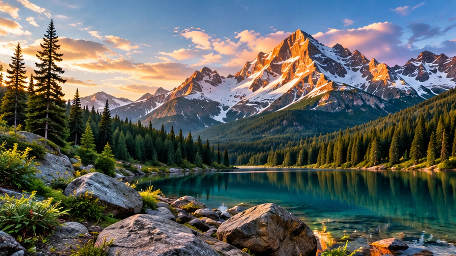 Landscape photo with a vivid, warm color treatment